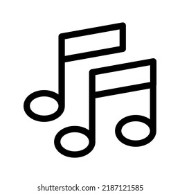 Illustration zum Design von Musiksymbolen mit Vektorsymbol
