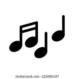 Ilustración de diseño de símbolos vectores de iconos de música