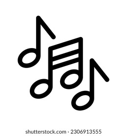 Illustration zum Design von Musiksymbolen mit Vektorsymbol