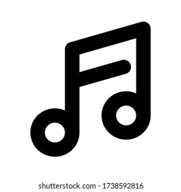 Musiksymbol-Vektor für Web und App