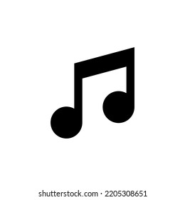 Music icon vector for web and mobile app. note music sign and symbol