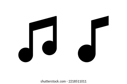 Music icon vector for web and mobile app. note music sign and symbol