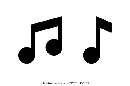 Music icon vector for web and mobile app. note music sign and symbol
