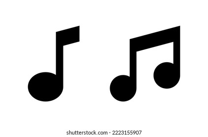 Music icon vector for web and mobile app. note music sign and symbol