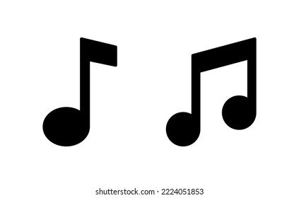 Music icon vector for web and mobile app. note music sign and symbol