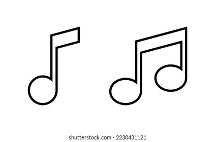 Music icon vector for web and mobile app. note music sign and symbol