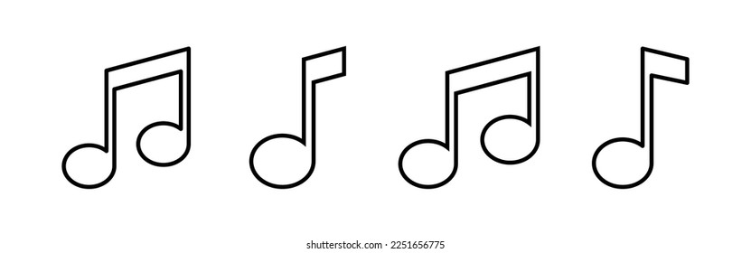 Music icon vector for web and mobile app. note music sign and symbol