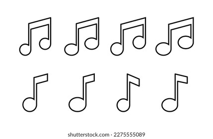 Music icon vector for web and mobile app. note music sign and symbol