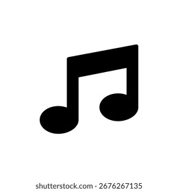 Musiksymbolvektor für Web- und mobile App. Notenzeichen und -symbol