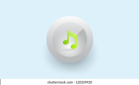 Music icon, web