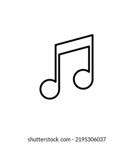 Music icon for web and mobile app. note music sign and symbol