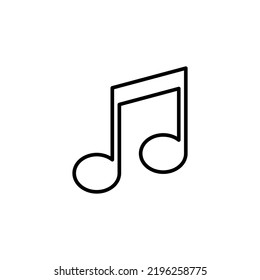Music icon for web and mobile app. note music sign and symbol