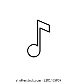 Music icon for web and mobile app. note music sign and symbol