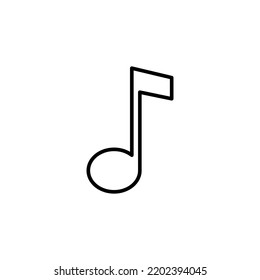 Music icon for web and mobile app. note music sign and symbol
