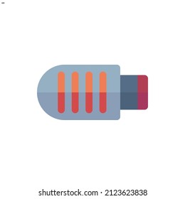 a music icon whit flat style. suitable for music and art design