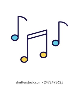 icono de música con fondo blanco Vector ilustración de stock
