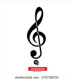 Music icon.Flat design style vector illustration for graphic and web design.