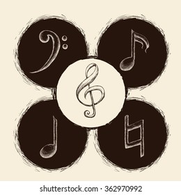 Music  icons design 