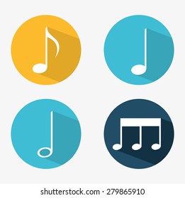 music icons design, vector illustration eps10 graphic 