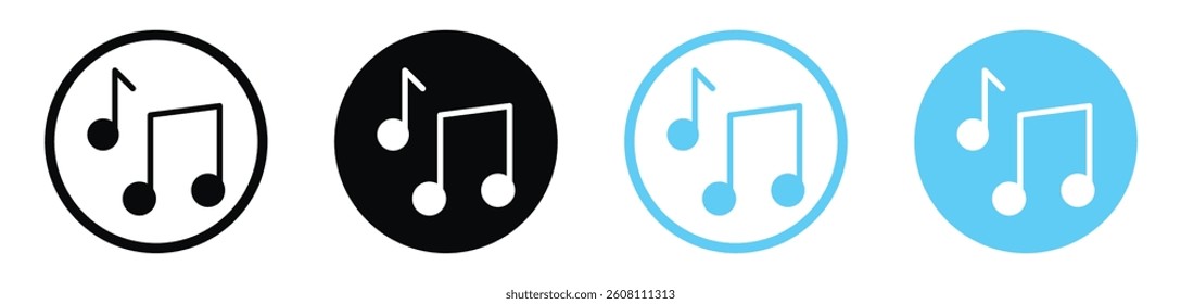 music icons design. vector icons for ui designs