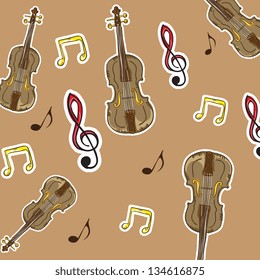 Music icons (instruments, objects and elements) Vector illustration