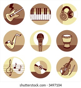 Music icons- others of same series : http://www.shutterstock.com/lightboxes.mhtml?lightbox_id=498991