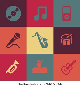 Music Icons Pack. Vector icons