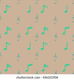 Music icons pattern vector