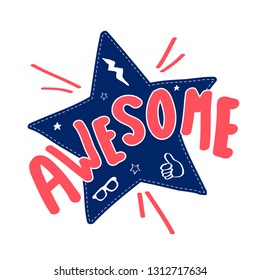 Music icons print design with slogan. Vector illustration design for fashion fabrics, textile graphics, prints.