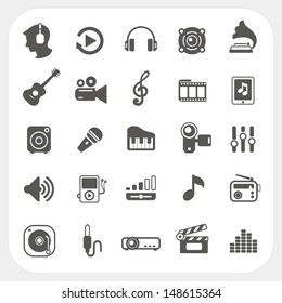 Music icons set