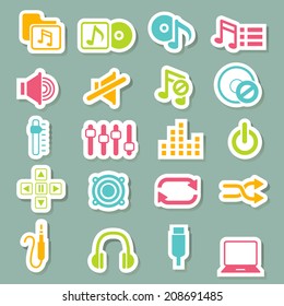 music icons set