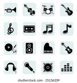 music icons set