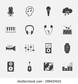 Music Icons set.