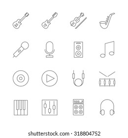 music icons set