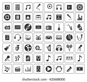 Music icons set