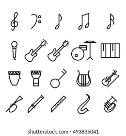 music icons set