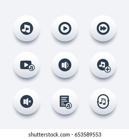 music icons set