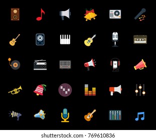 Music icons set