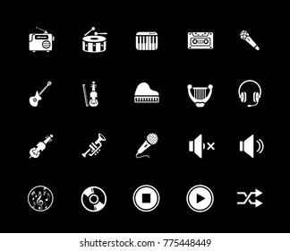 music icons set
