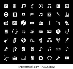 Music icons set