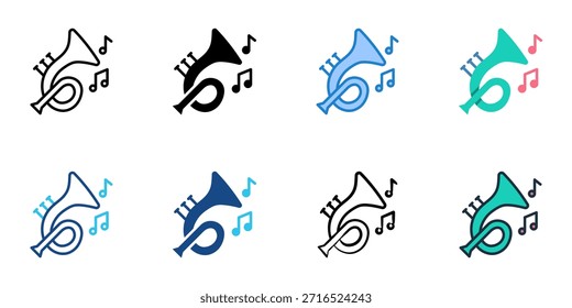 Los íconos de música establecen una colección de estilo múltiple. 
