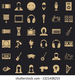 Music icons set. Simple style of 36 music vector icons for web for any design