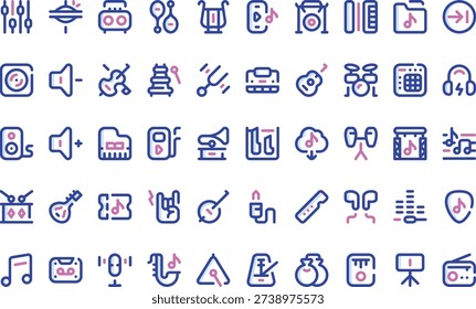 Music Icons Simple vector icon. Illustration symbol design template for web mobile UI element