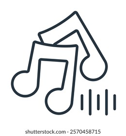 Music icons symbol modern with elements for infographic web
