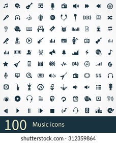 music Icons Vector set