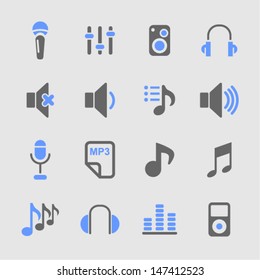 Music icons for web