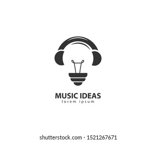 Music idea design logo lamp