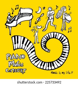 music illustration