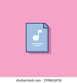 Music illustration for banner and presentation