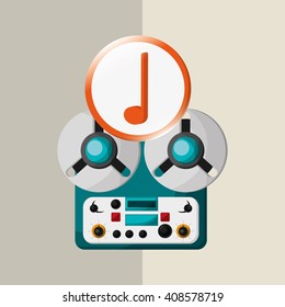 music illustration design, editable vector